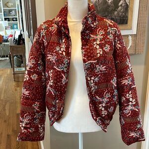 Vestique Red Floral Jacket